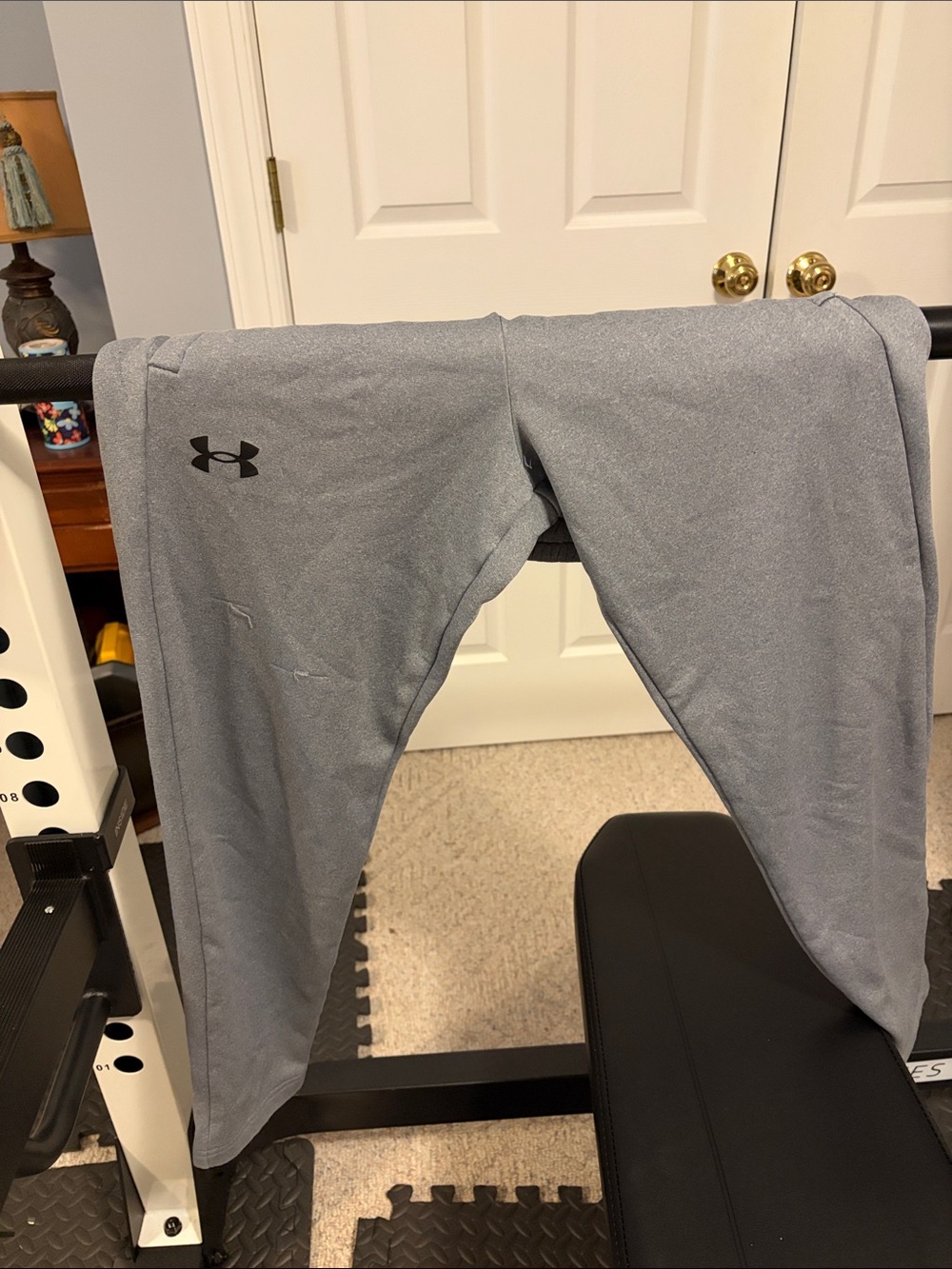 Under Armour Kids' Light Gray Athletic Joggers